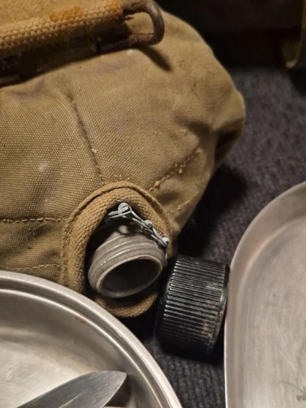 WWII US AIRBORNE PARATROOPER MUSETTE JUMP BAG- 1945